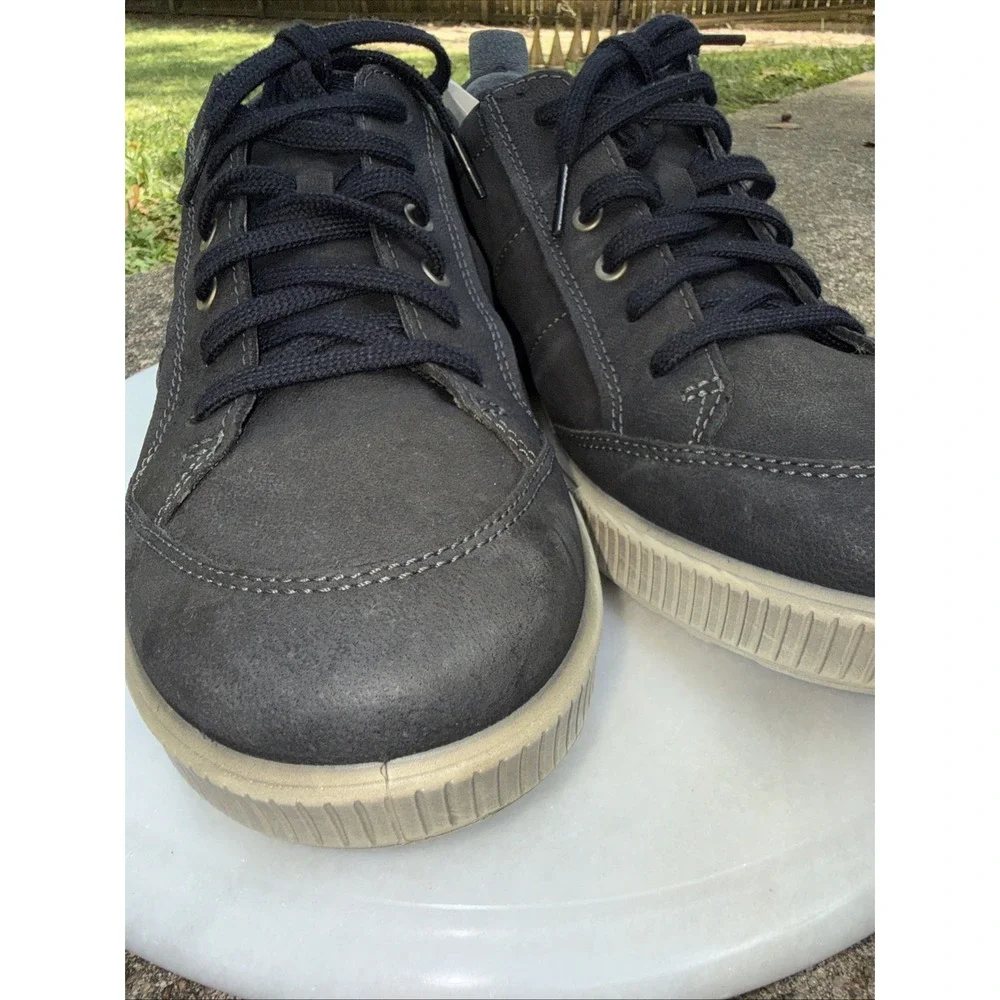 Ecco Shoes Men‎ US 13 Black Leather Oxford Lace Up Shoes Sneaker Driving Shoe